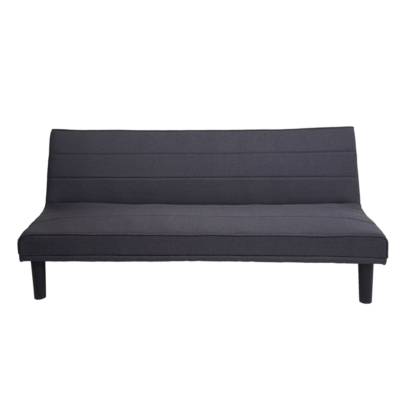 Cosmo Casa - Slaapbank - Slaapfunctie - Textiel - Antracietgrijs - 165 cm