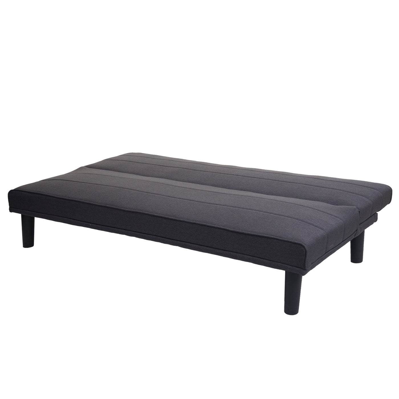 Cosmo Casa - Slaapbank - Slaapfunctie - Textiel - Antracietgrijs - 165 cm