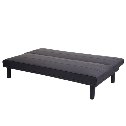 Cosmo Casa - Slaapbank - Slaapfunctie - Textiel - Antracietgrijs - 165 cm