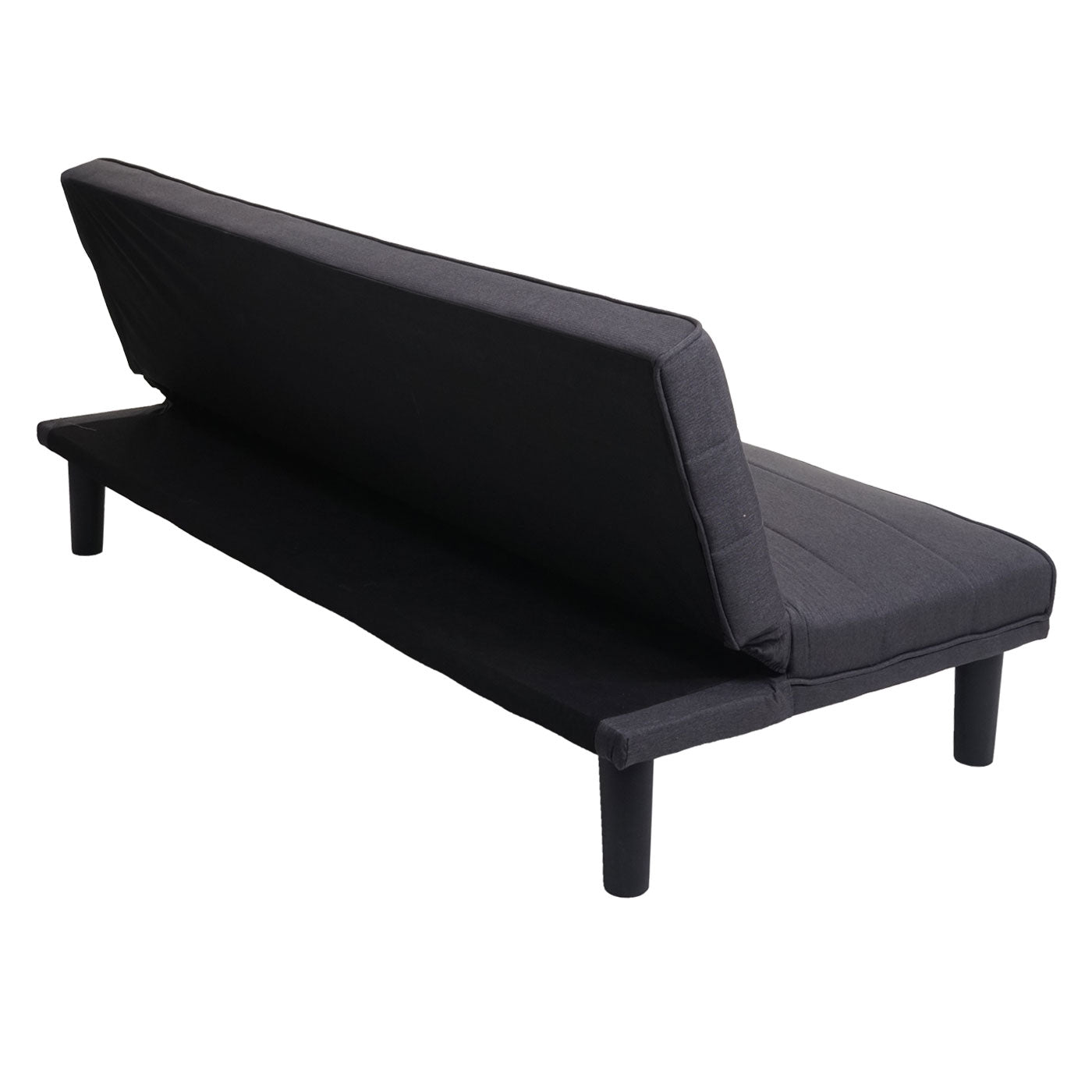 Cosmo Casa - Slaapbank - Slaapfunctie - Textiel - Antracietgrijs - 165 cm