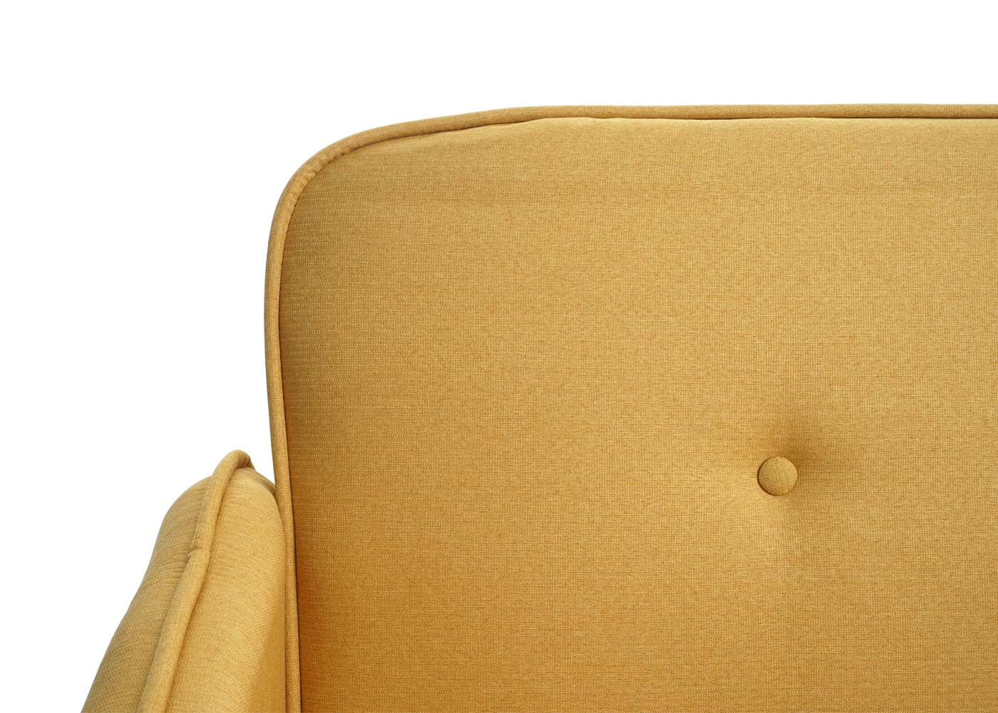 Cosmo Casa - Slaapbank - Slaapfunctie - Textiel - Geel - 185 cm