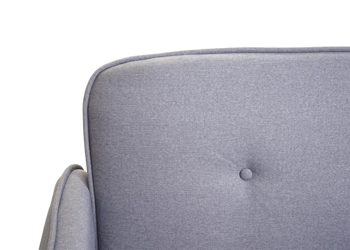 Cosmo Casa - Slaapbank - Slaapfunctie - Textiel - Grijs - 185 cm