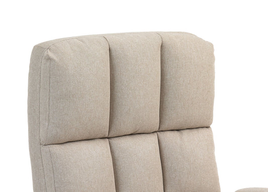 Cosmo Casa - Bureaustoel - Directiestoel - In Hoogte Verstelbaar - Stoftextiel Lichtbruin