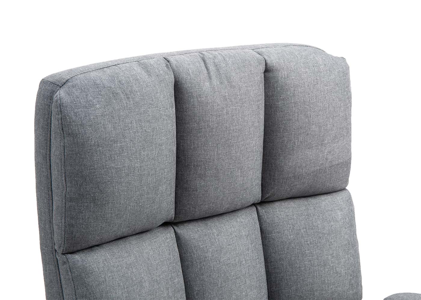 Cosmo Casa - Bureaustoel - Directiestoel - In Hoogte Verstelbaar - Stoftextiel Grijs