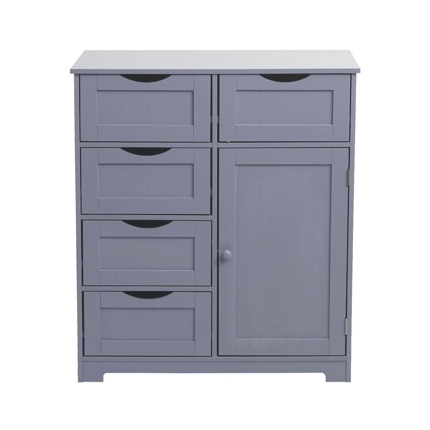 Cosmo Casa - Ladekast - 5 Laden en 1 Deur - 80x70x35cm - Grijs