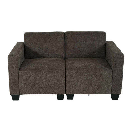 Cosmo Casa - 2-zitsbank - Modulair ontwerp - Stof textiel - Bruin