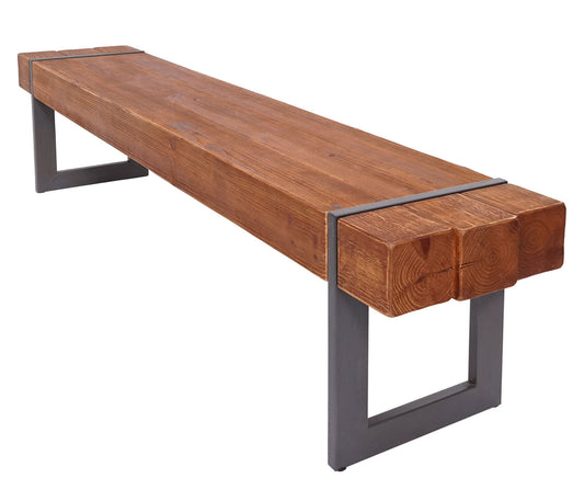 Cosmo Casa - Bank - Eetkamerbank - Massief Dennenhout - Bruin