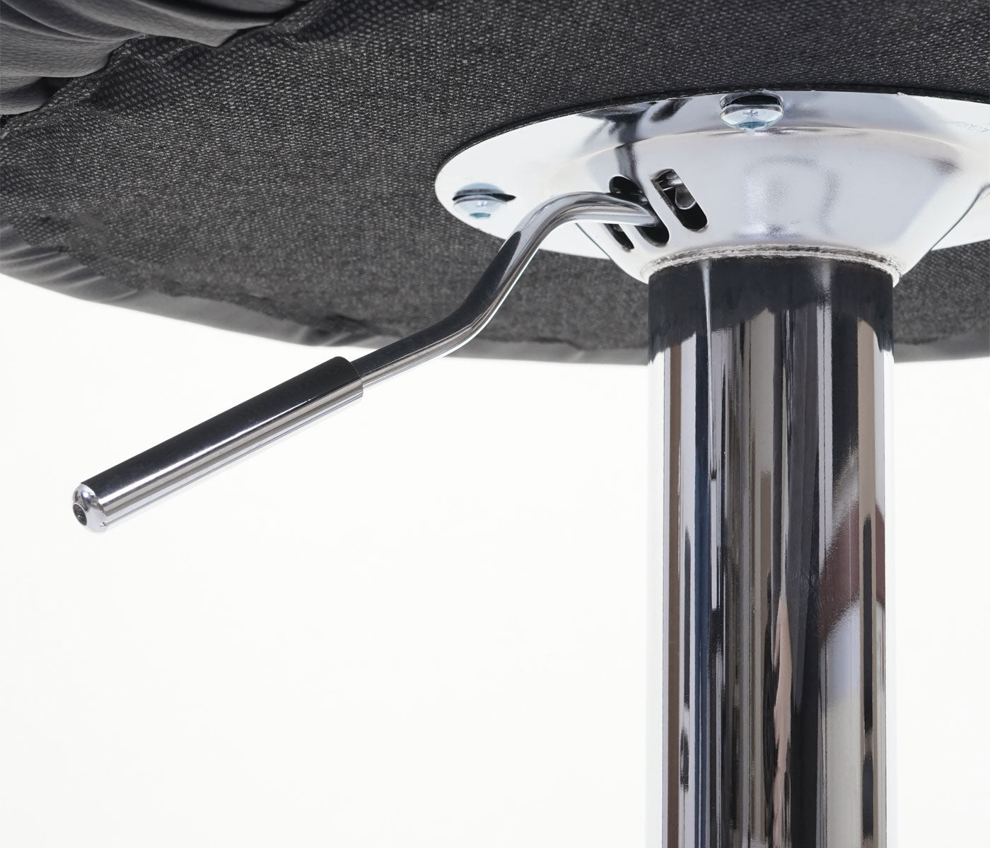 Cosmo Casa - Set van 2 barkrukken - Barstoel draaikruk met rugleuning - Kunstleer - Rood-zwart