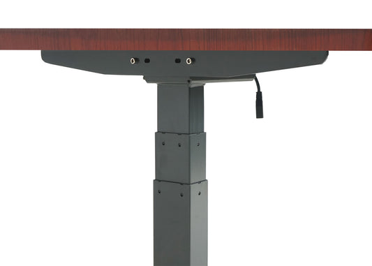 Cosmo Casa - Bureau elektrisch in hoogte verstelbaar - Computertafel - Kersendecor - Antracietgrijs - 160 x 80 cm