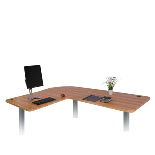Cosmo Casa - Tafelblad Hoekbureau - Gecertificeerd - MDF - Eikenkleurig - 90 cm