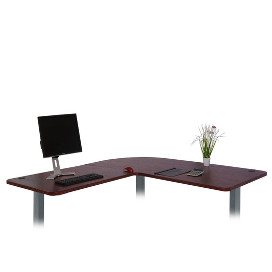 Cosmo Casa - Tafelblad Hoekbureau - Gecertificeerd - MDF - Kersen - 90 cm