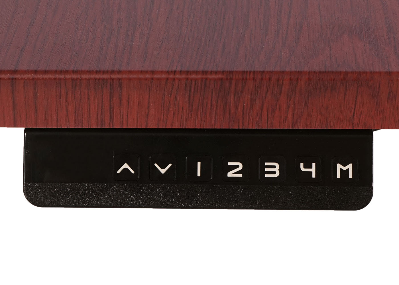 Cosmo Casa - Hoekbureau elektrisch in hoogte verstelbaar - Computerbureau - Kersen decor - Grijs - 178 x 178 cm