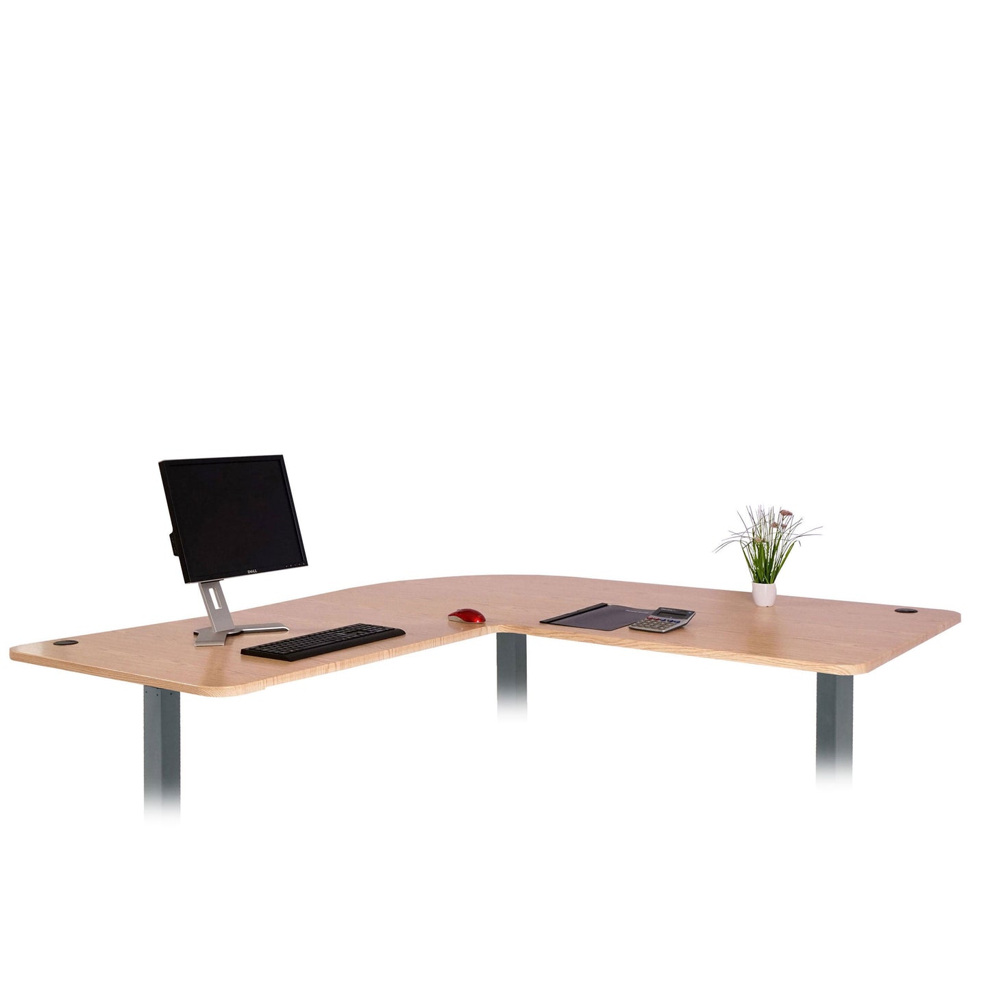 Cosmo Casa - Tafelblad Hoekbureau - Gecertificeerd - MDF - Lichtbruin - 90 cm