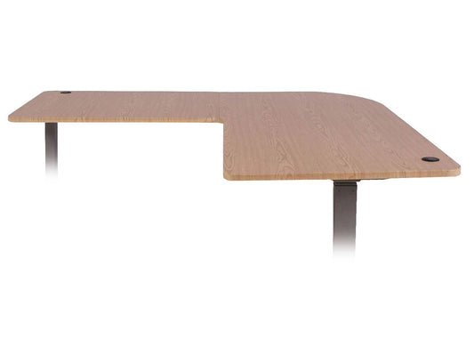 Cosmo Casa - Tafelblad Hoekbureau - Gecertificeerd - MDF - Lichtbruin - 90 cm