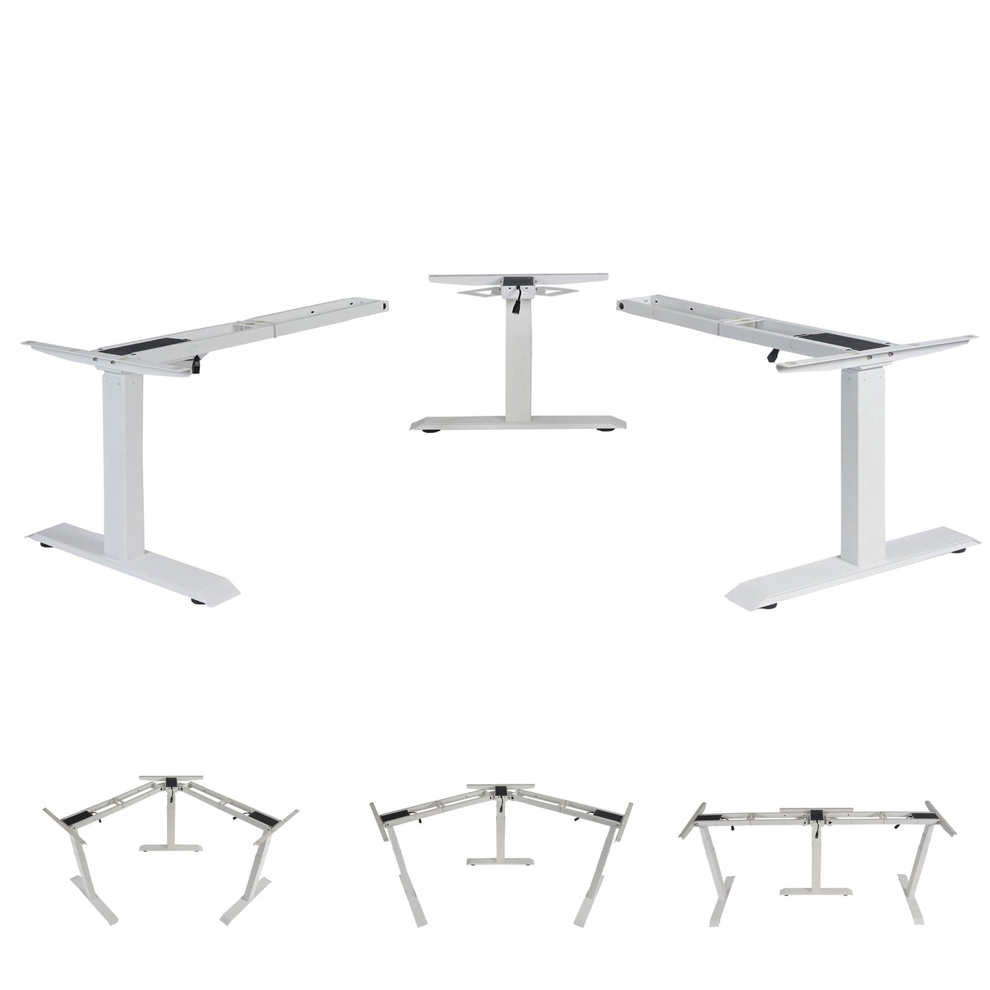 Cosmo Casa - Onderstel - Elektrisch verstelbaar - Metaal - Wit - 47 kg