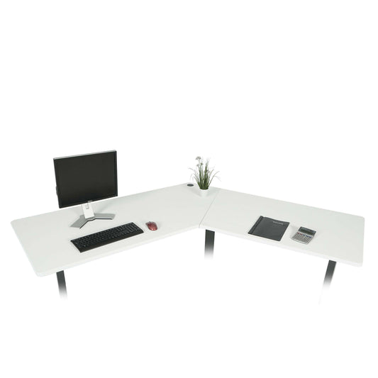 Cosmo Casa - Tafelblad Hoekbureau - Standaard - MDF - Wit - 120 cm