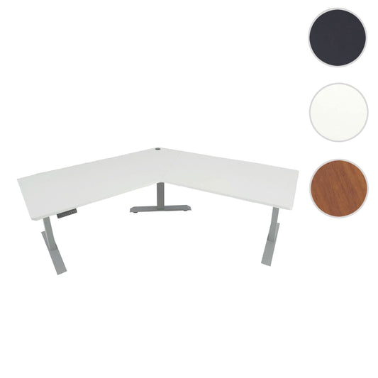 Cosmo Casa - Bureau - Elektrisch verstelbaar - Metaal - Wit-Grijs - 120°