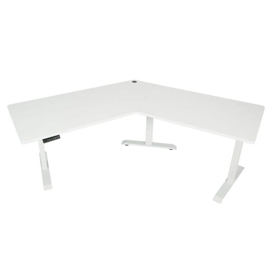 Cosmo Casa - Bureau - Verstelbaar - Metaal & MDF - Wit