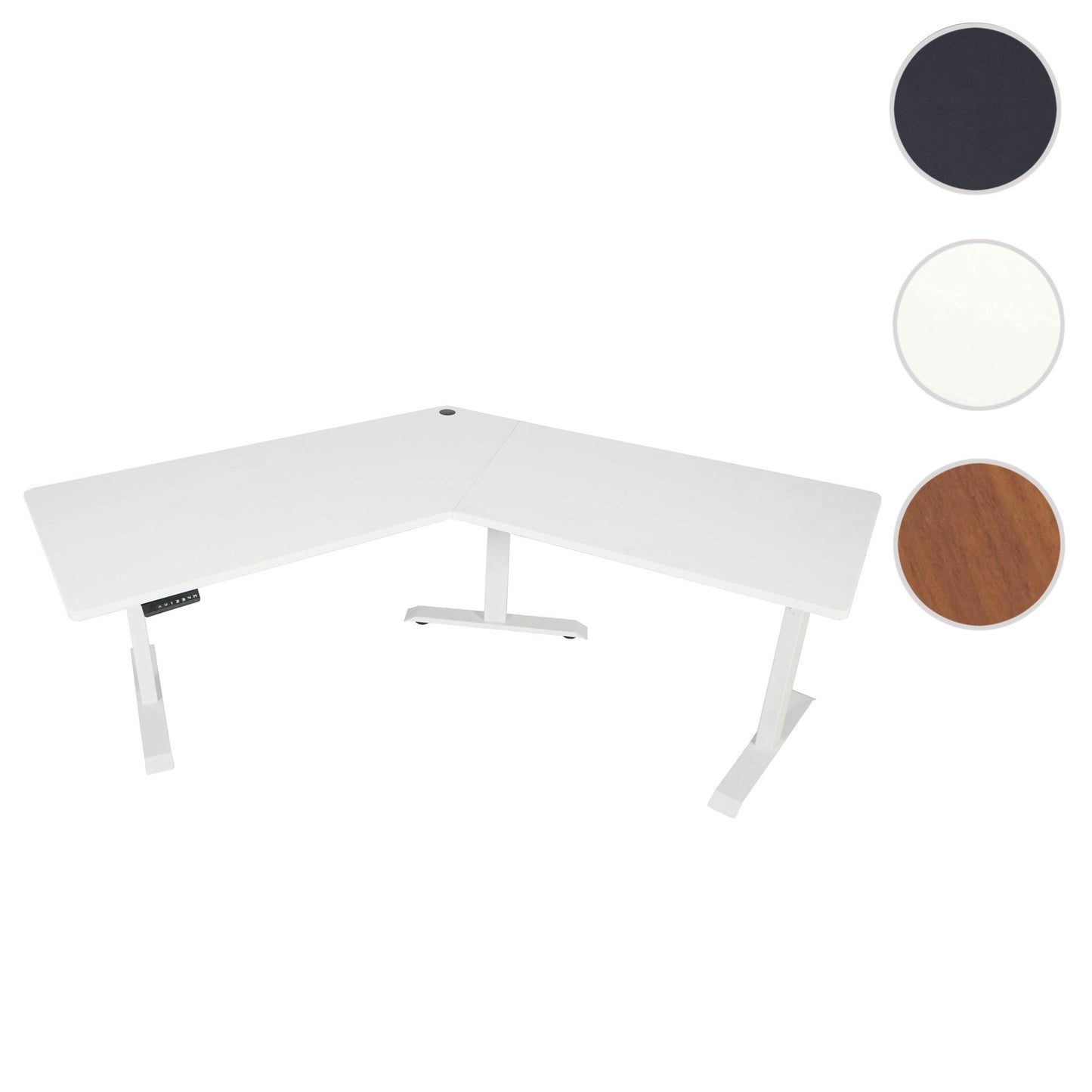 Cosmo Casa - Bureau - Verstelbaar - Metaal & MDF - Wit