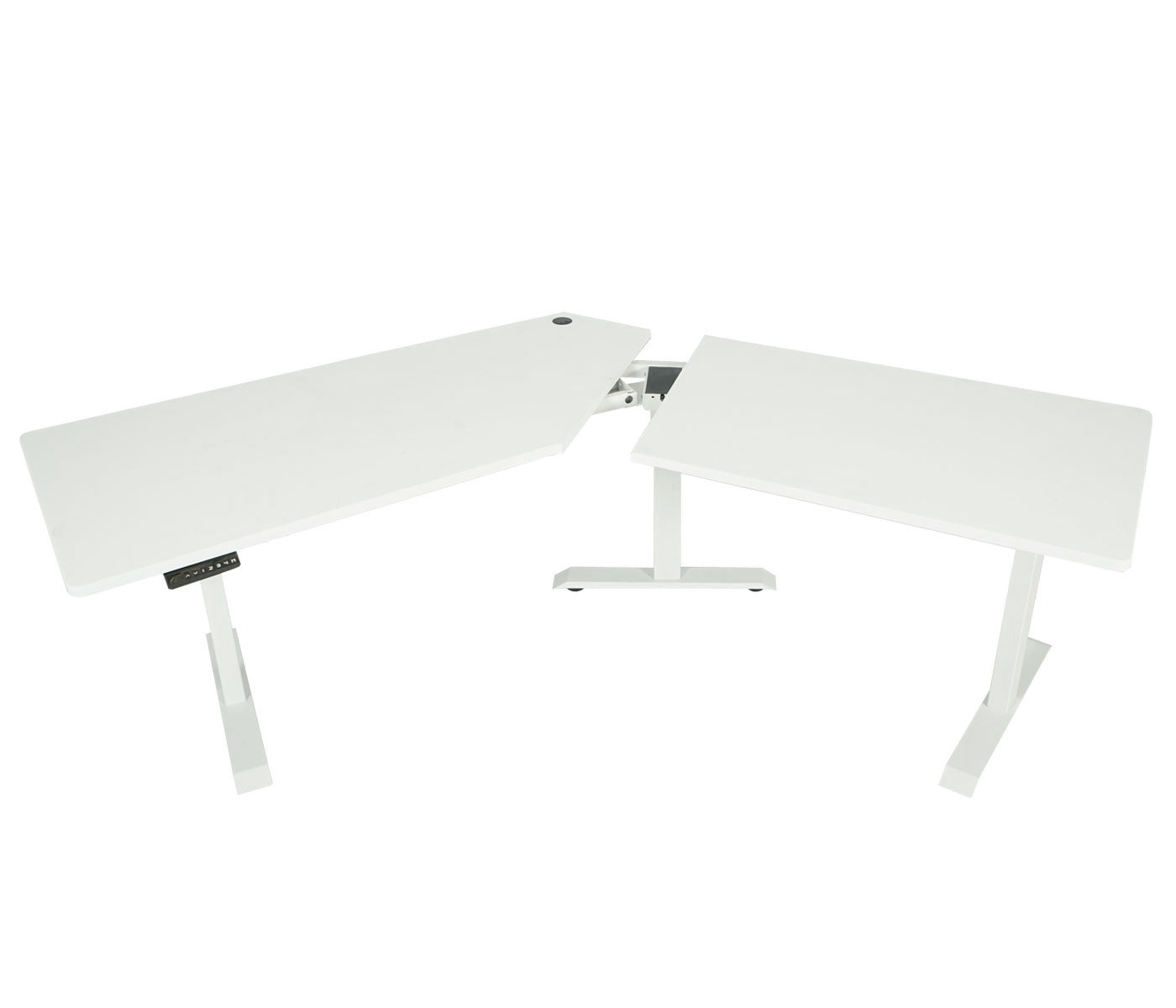 Cosmo Casa - Bureau - Verstelbaar - Metaal & MDF - Wit