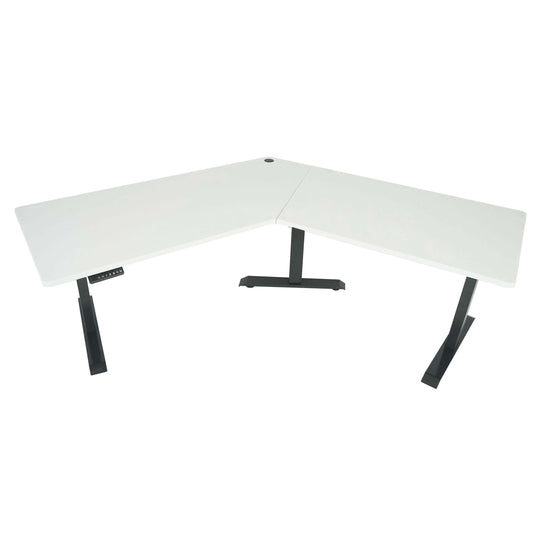 Cosmo Casa - Bureau - Verstelbaar - Metaal & MDF - Antracietgrijs