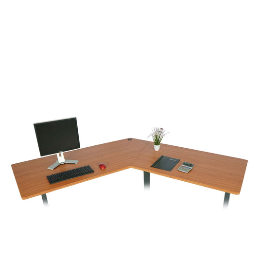 Cosmo Casa - Tafelblad Hoekbureau - Standaard - MDF - Naturel - 120 cm