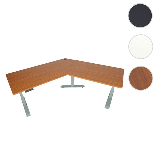 Cosmo Casa - Bureau - Verstelbaar - Metaal & MDF - Naturel & Grijs