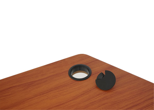 Cosmo Casa - Bureau - Verstelbaar - Metaal & MDF - Naturel & Wit