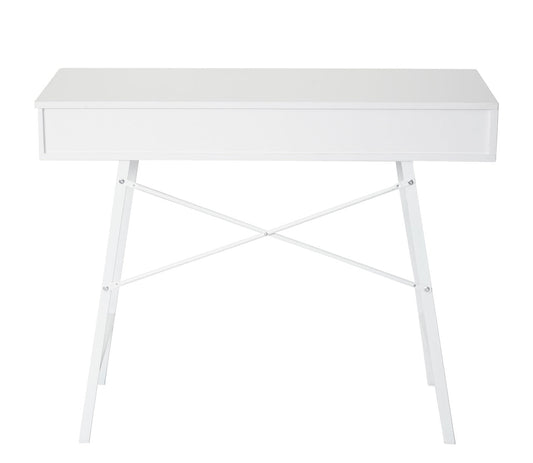 Cosmo Casa - Consoletafel - Opbergtafel - Houtstructuur - Wit