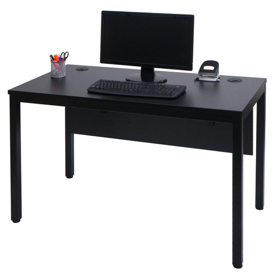 Cosmo Casa - Bureau - Kantoortafel Computertafel - Metaal - Zwart - 120×60 cm