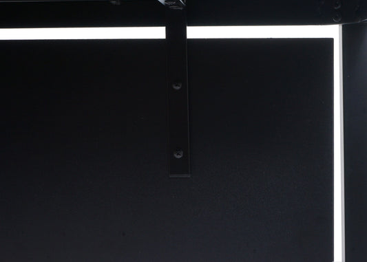 Cosmo Casa - Bureau - Kantoortafel Computertafel - Metaal - Zwart - 120×60 cm