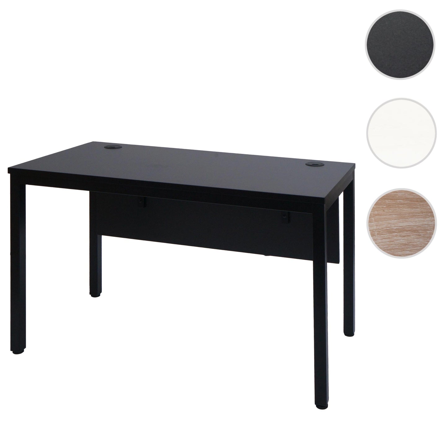 Cosmo Casa - Bureau - Kantoortafel Computertafel - Metaal - Zwart - 120×60 cm