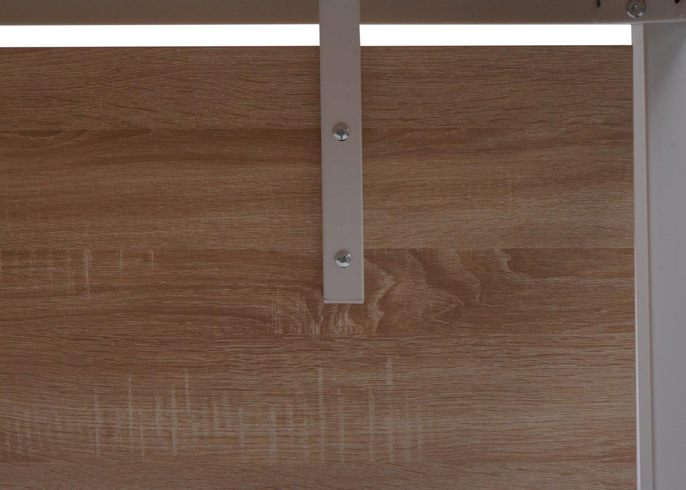 Cosmo Casa - Bureau - Kantoortafel Computertafel - Metaal & MDF - Wit - 120×60 cm