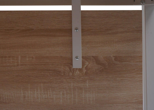 Cosmo Casa - Bureau - Kantoortafel Computertafel - Metaal & MDF - Wit - 120×60 cm