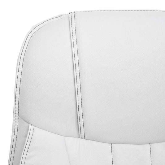 Cosmo Casa - Bureaustoel - Ergonomisch Design - Kunstleer - Wit