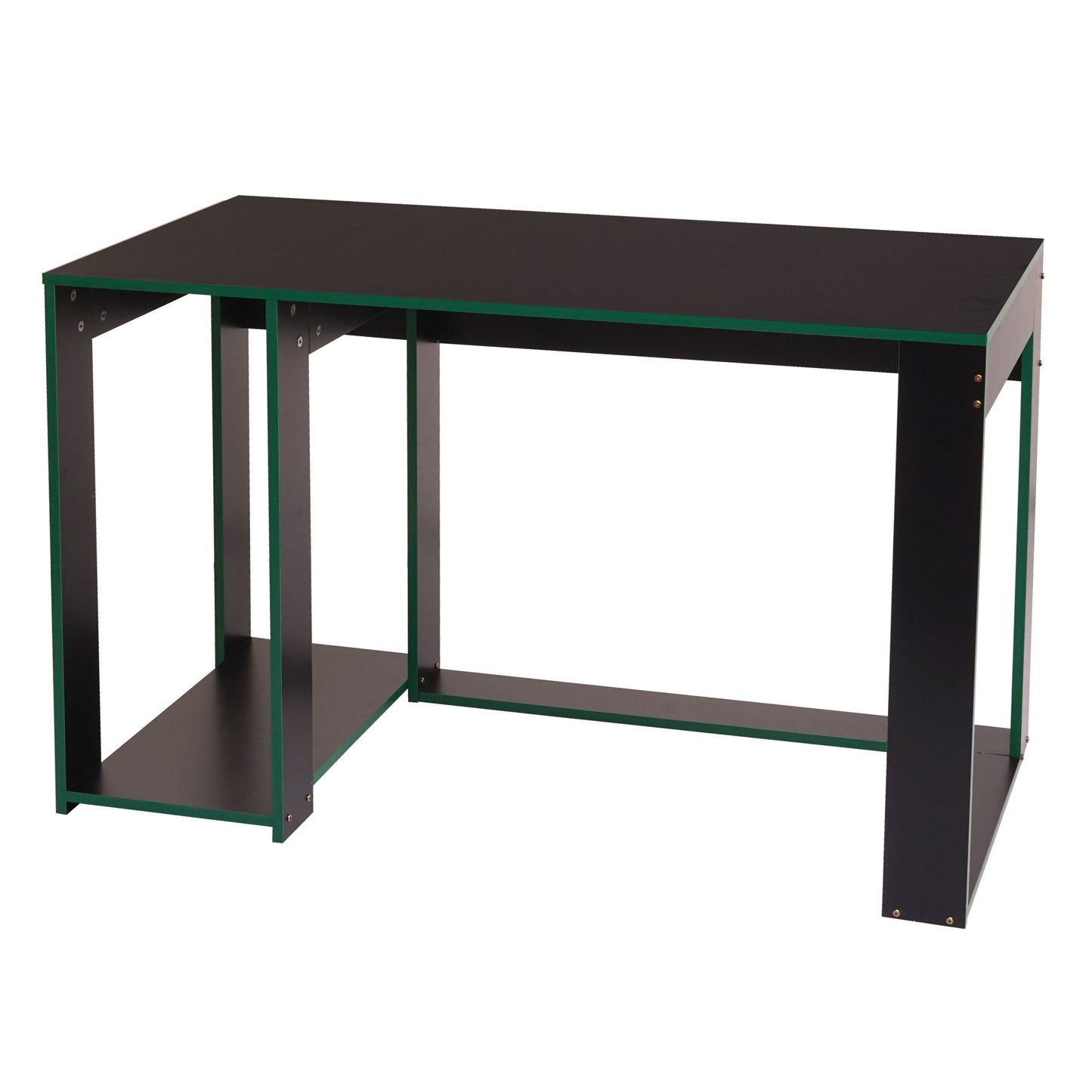 Cosmo Casa - Bureau - Computerbureau - Metaal - Zwart-groen - 120×60×76 cm