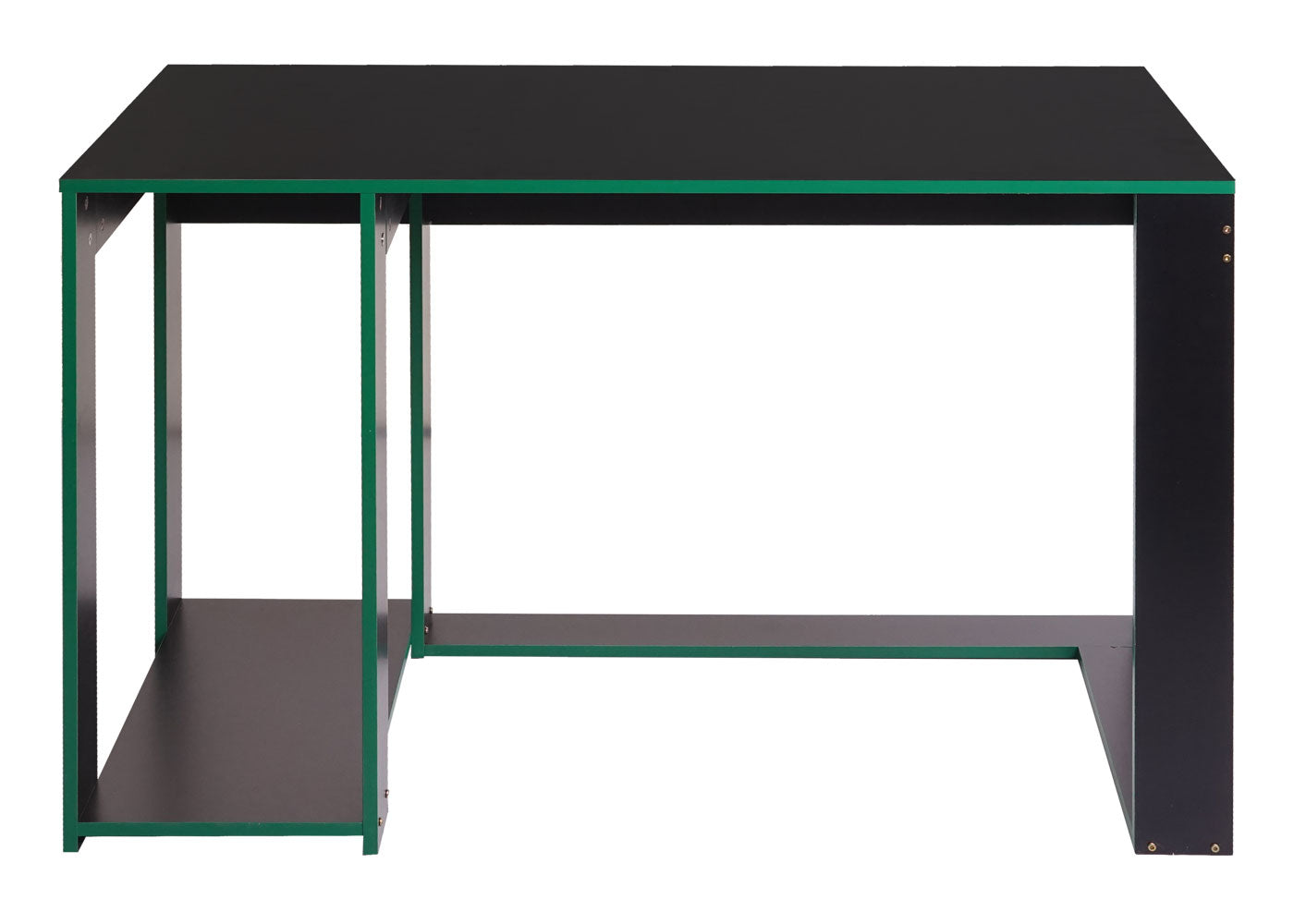 Cosmo Casa - Bureau - Computerbureau - Metaal - Zwart-groen - 120×60×76 cm