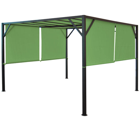 Cosmo Casa - Vervangende afdekking pergola paviljoen Baia - 4x4m - Groen