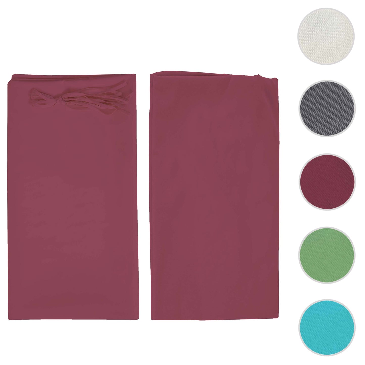 Cosmo Casa - Vervangende afdekking pergola paviljoen Baia - 4x4m - Bordeauxrood