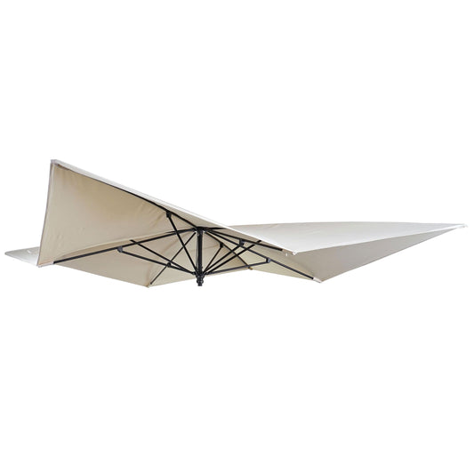 Cosmo Casa - Vervanghoes voor Luxe Parasol - 3x3m (+4,24m) - Polyester - Crème