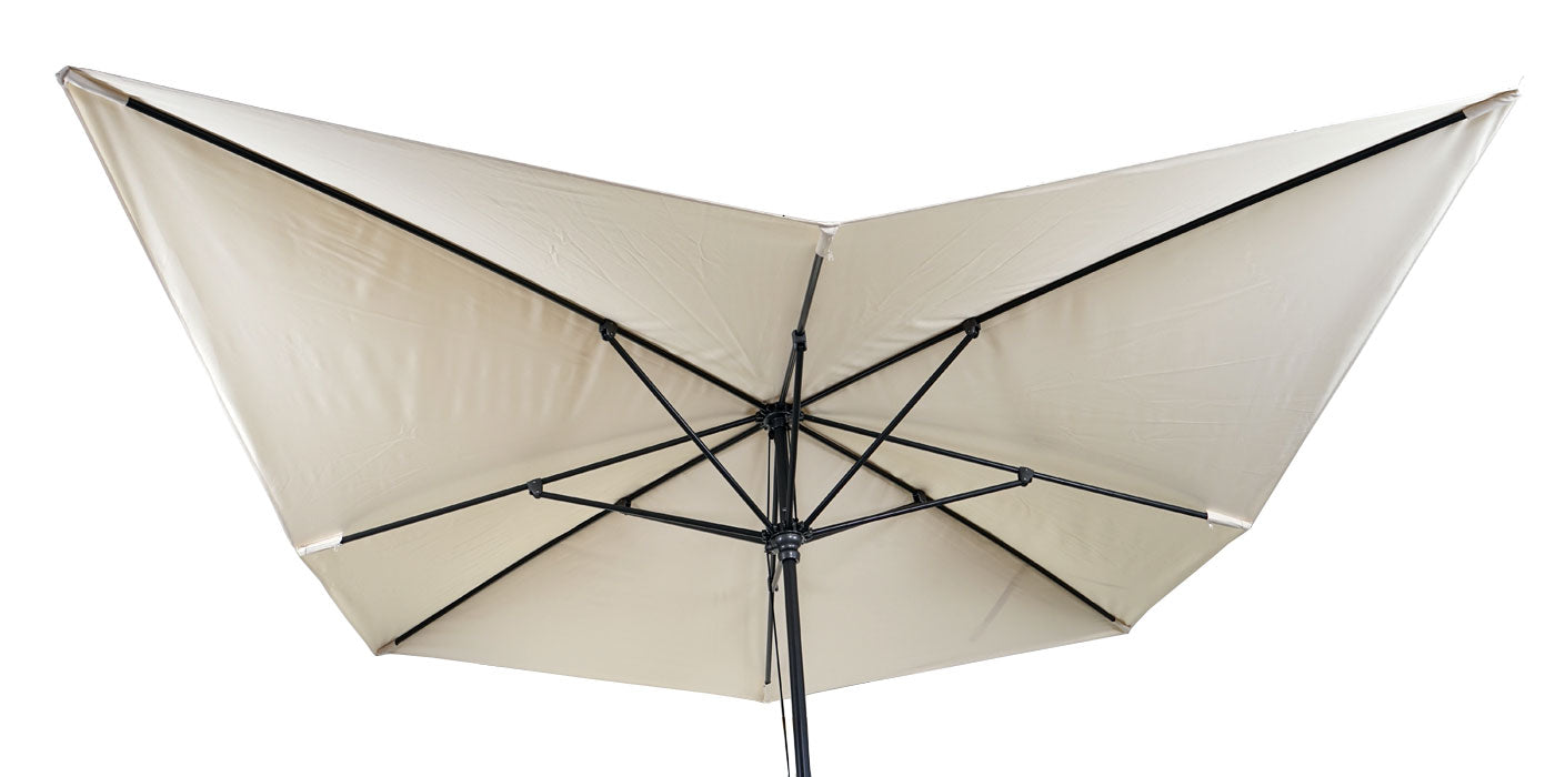 Cosmo Casa - Vervanghoes voor Luxe Parasol - 3x3m (+4,24m) - Polyester - Crème