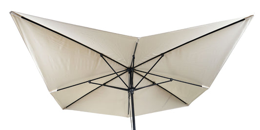Cosmo Casa - Vervanghoes voor Luxe Parasol - 3x3m (+4,24m) - Polyester - Crème