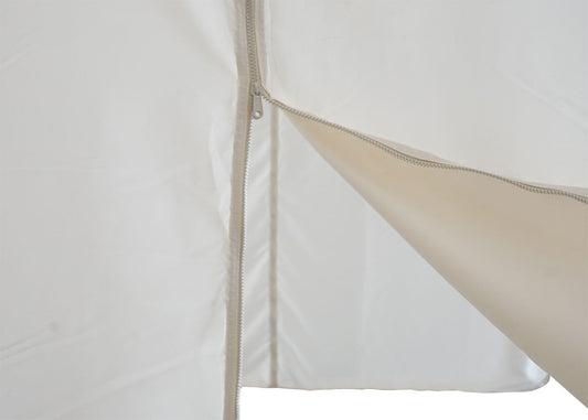 Cosmo Casa - Set van 4 zijwanden voor pergola - Vervangende zijwand voor prieel - 3x3m - Polyester crème