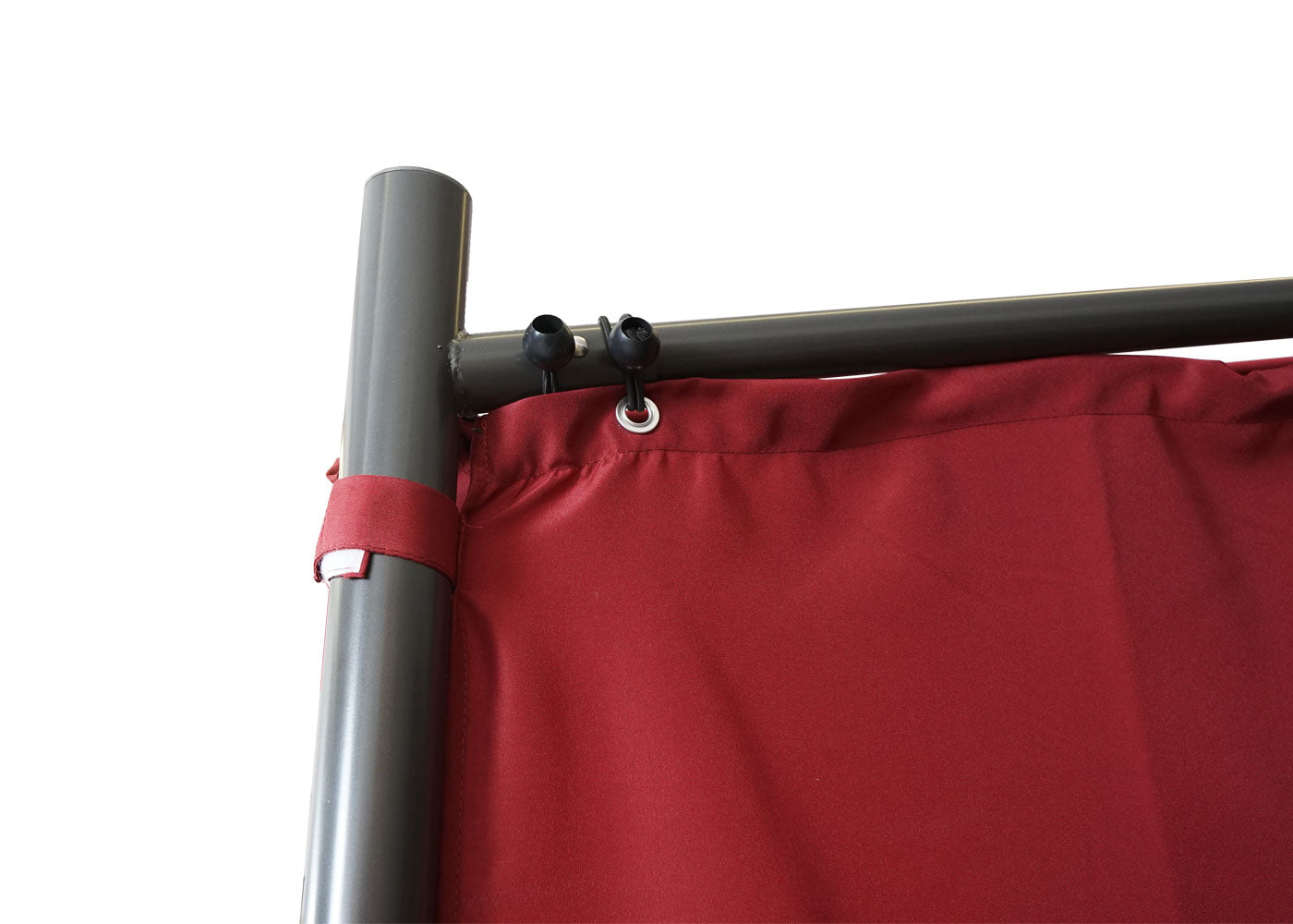 Cosmo Casa - Set van 4 zijwanden voor pergola - Vervangende zijwand voor prieel - 3x3m - Polyester bordeauxrood