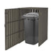 Cosmo Casa - WPC Vuilnisbakbekleding - Uitbreidbaar - Metaal Houtlook - 240L - Grijs