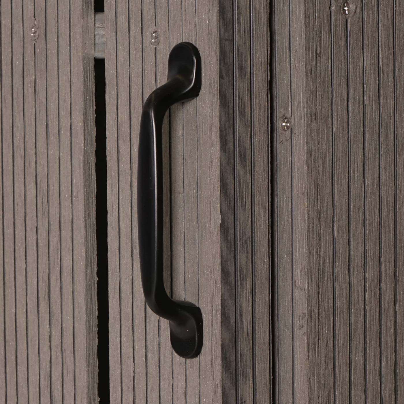 Cosmo Casa - WPC Vuilnisbakbekleding - Uitbreidbaar - Metaal Houtlook - 240L - Grijs