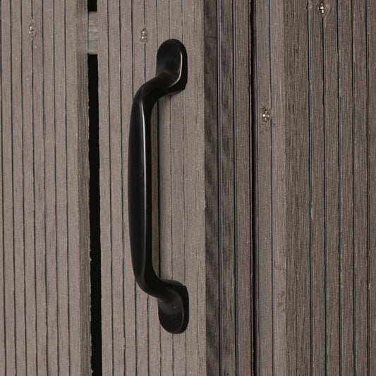 Cosmo Casa - WPC Vuilnisbakbekleding - Uitbreidbaar - Metaal Houtlook - 240L - Grijs