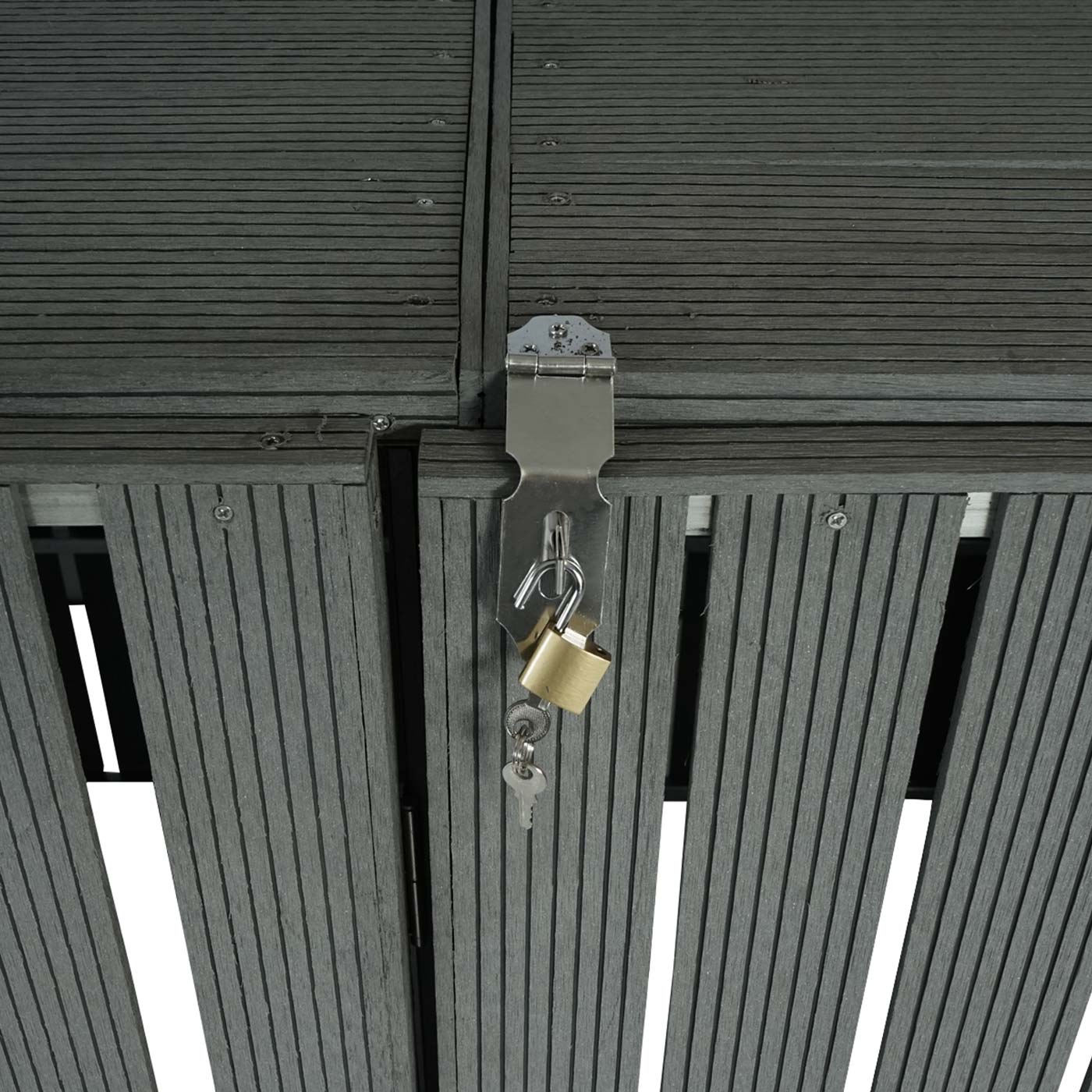 Cosmo Casa - Vuilnisbakbekleding - Verlengstuk - Metaal & Houtlook - Grijs