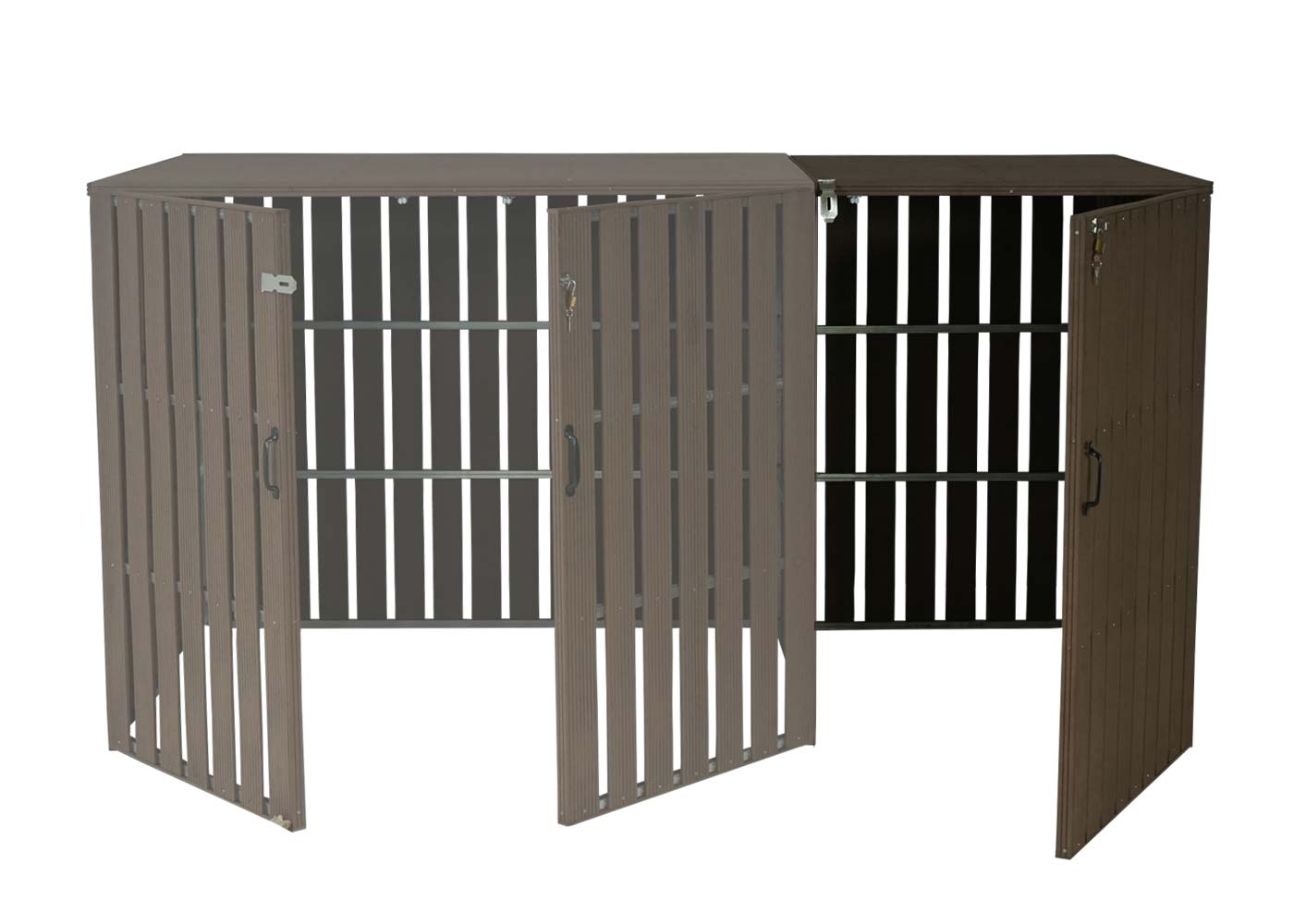 Cosmo Casa - Vuilnisbakbekleding - Verlenging - Metaal & Houtlook - Bruin