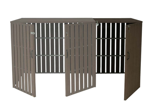 Cosmo Casa - Vuilnisbakbekleding - Verlenging - Metaal & Houtlook - Bruin